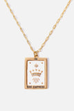Tarot Card Pendant Copper Necklace - Trendsi - Flyclothing LLC