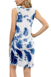 Tie-Dye Twisted Round Neck Sleeveless Dress - Trendsi - Flyclothing LLC