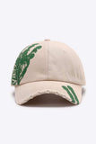 VIBRA Graphic Distressed Adjustable Baseball Cap - Trendsi - Flyclothing LLC