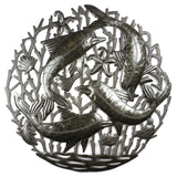 Pod of Dolphins Metal Wall Art - Croix des Bouquets - Croix des Bouquets - Flyclothing LLC