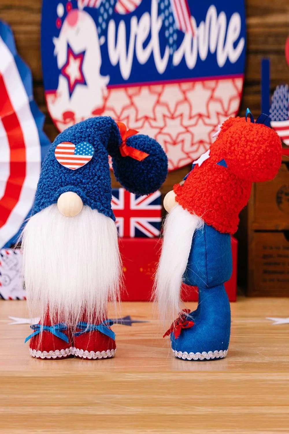 2-Piece Independence Day Knit Beard Gnomes - Trendsi - Flyclothing LLC