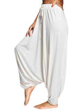 Tied Mid Waist Long Harem Pants - Trendsi - Flyclothing LLC