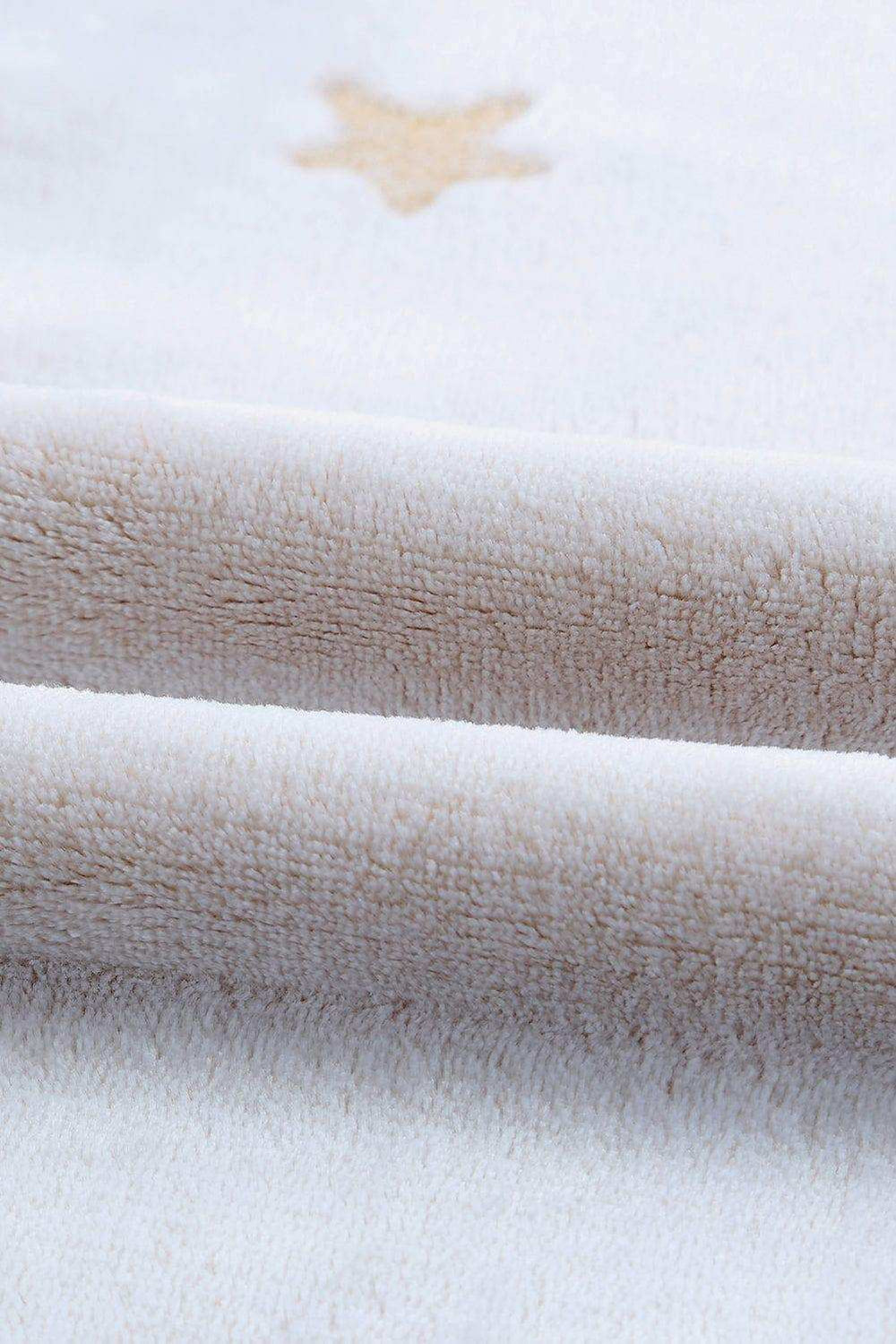 Round Neck Dropped Shoulder Star Print Top and Shorts Lounge Set - Trendsi - Flyclothing LLC