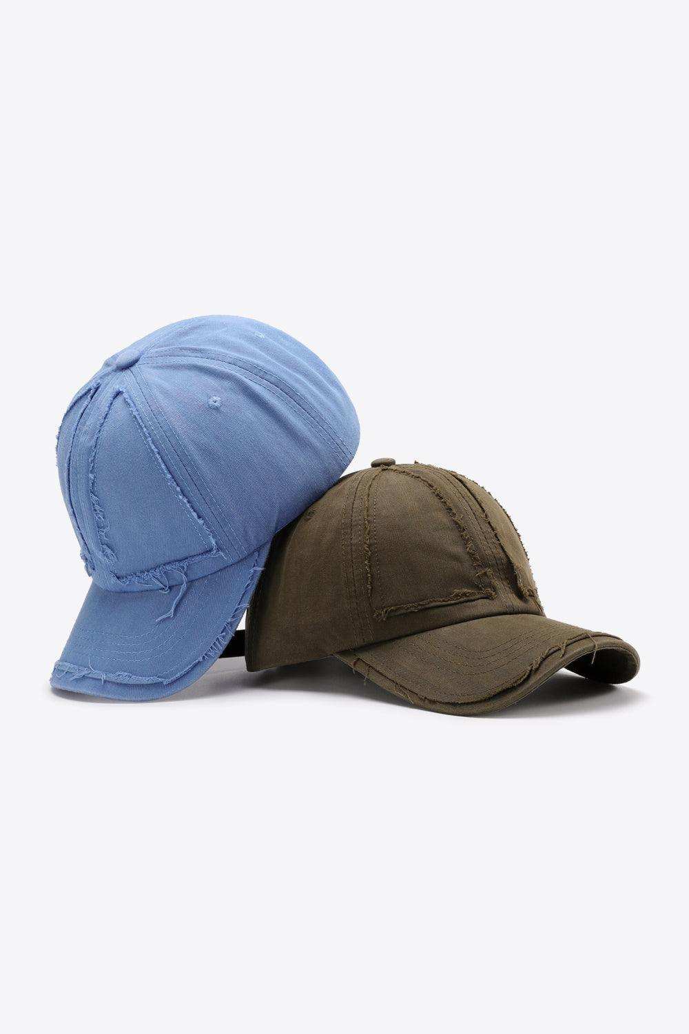 Distressed Adjustable Baseball Cap - Trendsi - Flyclothing LLC