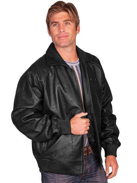 Scully Leather Black Lamb Mens Jacket - Scully Leather - Flyclothing LLC