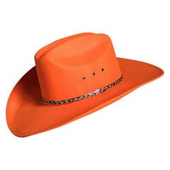 Sierra Ultra-Felt Blaze Orange Western Cowboy Hat - Flyclothing LLC