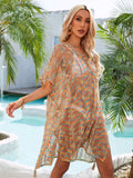 Multicolored Openwork Tassel Slit Cover-Up - Trendsi - Flyclothing LLC
