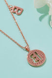 Moissanite A to J Pendant Necklace - Trendsi - Flyclothing LLC