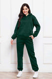 Drop Shoulder Long Sleeve Hoodie and Pants Set - Trendsi - Flyclothing LLC