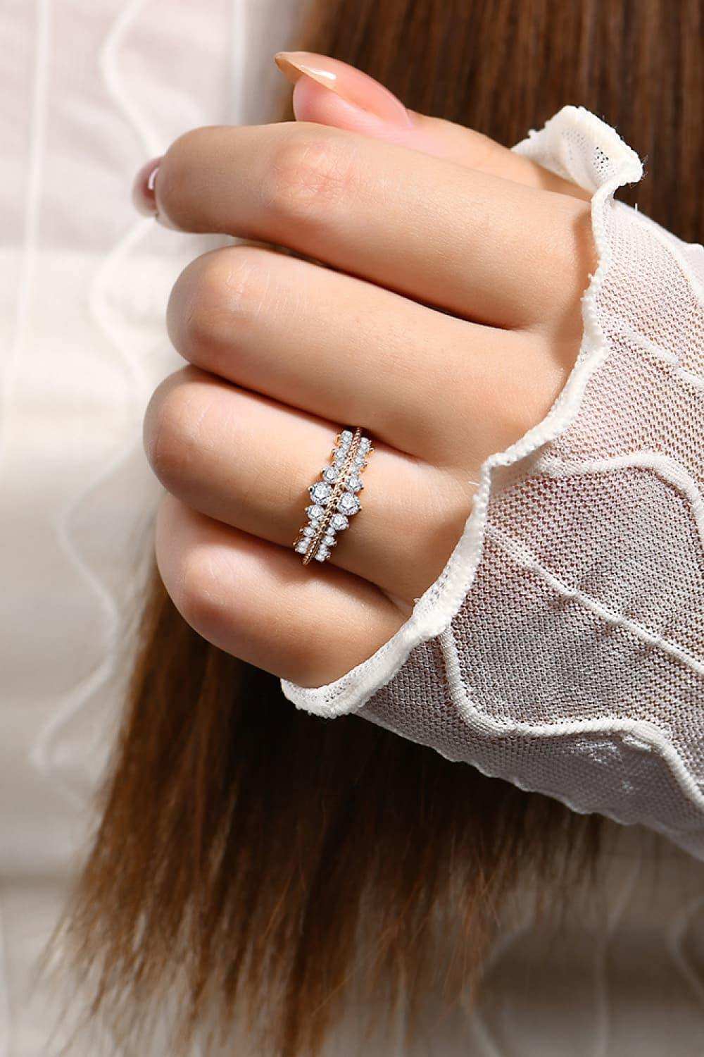 Moissanite 925 Sterling Silver Ring - Trendsi - Flyclothing LLC