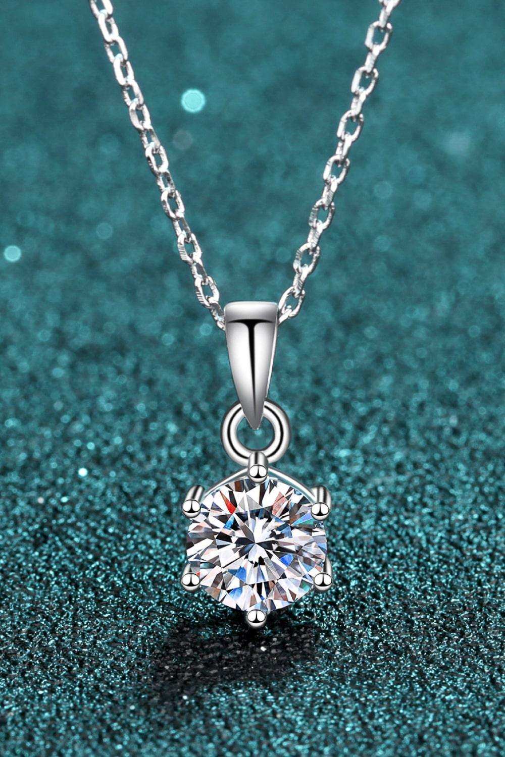 Get What You Need Moissanite Pendant Necklace - Trendsi - Flyclothing LLC