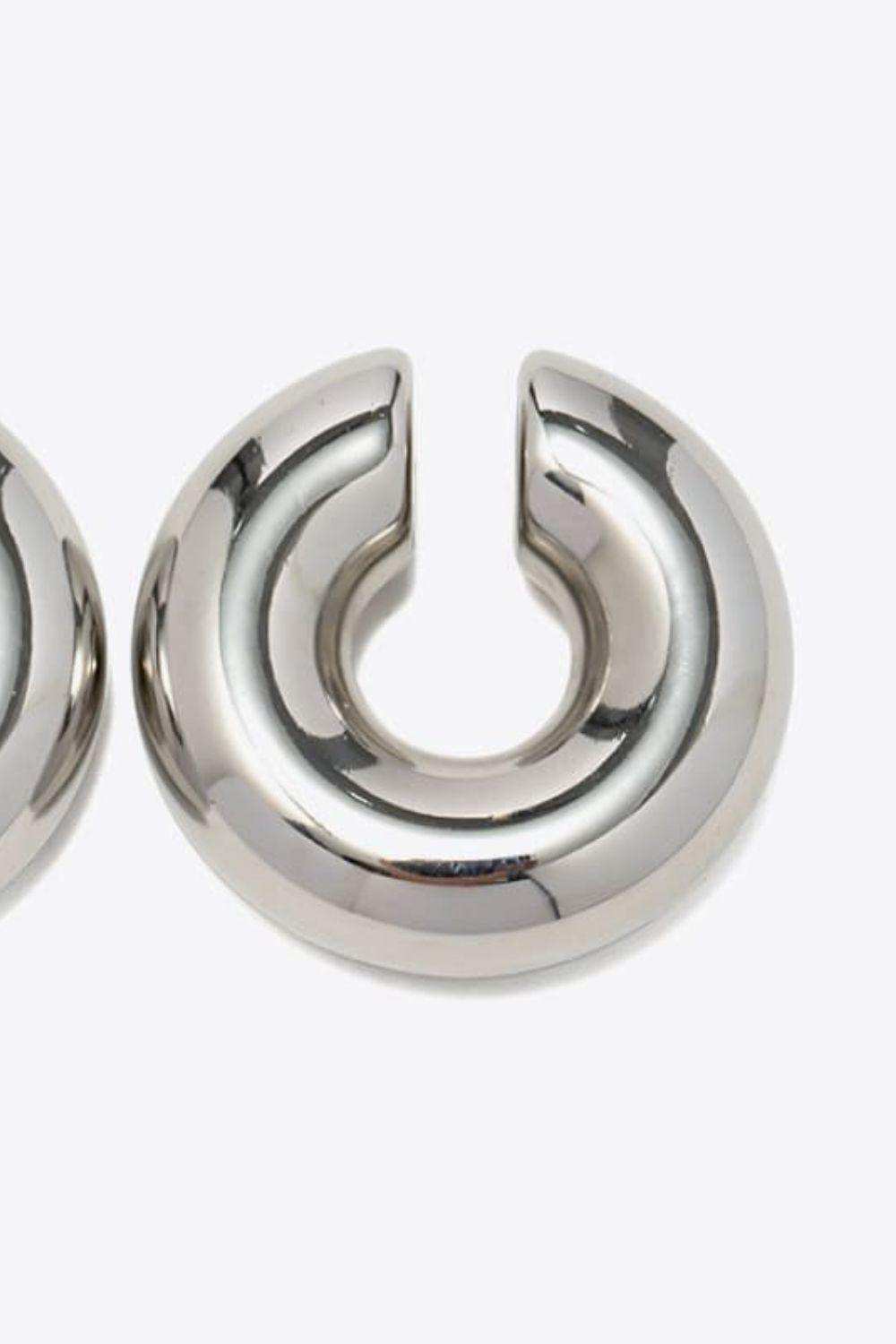 Stainless Steel Cuff Earrings - Trendsi - Flyclothing LLC