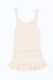 Full Size Ruffled Openwork Wide Strap Tank - Trendsi - Flyclothing LLC