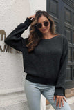 Crisscross Surplice Neck Long Sleeve Sweater - Trendsi - Flyclothing LLC
