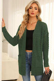 Open Front Dropped Shoulder Cardigan with Pockets - Trendsi - Flyclothing LLC