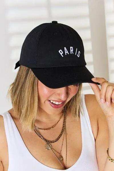 Zenana PARIS Embroidered Baseball Cap - Trendsi - Flyclothing LLC