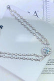 2 Carat Moissanite Double-Layered Bracelet - Trendsi - Flyclothing LLC