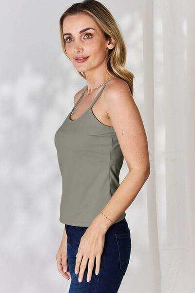 Basic Bae Full Size Round Neck Slim Cami - Trendsi - Flyclothing LLC