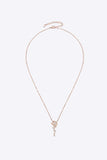 925 Sterling Silver 18K Rose Gold-Plated Pendant Necklace - Trendsi - Flyclothing LLC