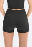 Slim Fit Wide Waistband Sports Shorts - Trendsi - Flyclothing LLC