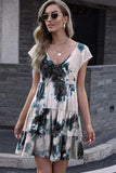 Tie-Dye Ruffle Hem Dress - Trendsi - Flyclothing LLC