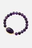 Handmade Amethyst Beaded Bracelet - Trendsi - Flyclothing LLC
