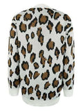 Leopard Open Front Dropped Shoulder Cardigan - Trendsi - Flyclothing LLC