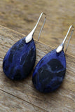 Natural Stone Teardrop Earrings - Trendsi - Flyclothing LLC