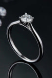 Moissanite 925 Sterling Silver Solitaire Ring - Trendsi - Flyclothing LLC