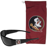 Florida St. Seminoles Chrome Wrap Sunglasses and Bag - Siskiyou Buckle - Flyclothing LLC