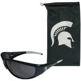 Michigan St. Spartans Sunglass and Bag Set - Siskiyou Buckle - Flyclothing LLC