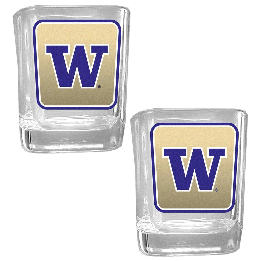 Washington Huskies Square Glass Shot Glass Set - Siskiyou Buckle - Flyclothing LLC