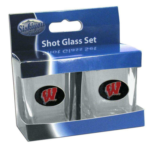 Wisconsin Badgers Shot Glass Set - Siskiyou Buckle - Flyclothing LLC