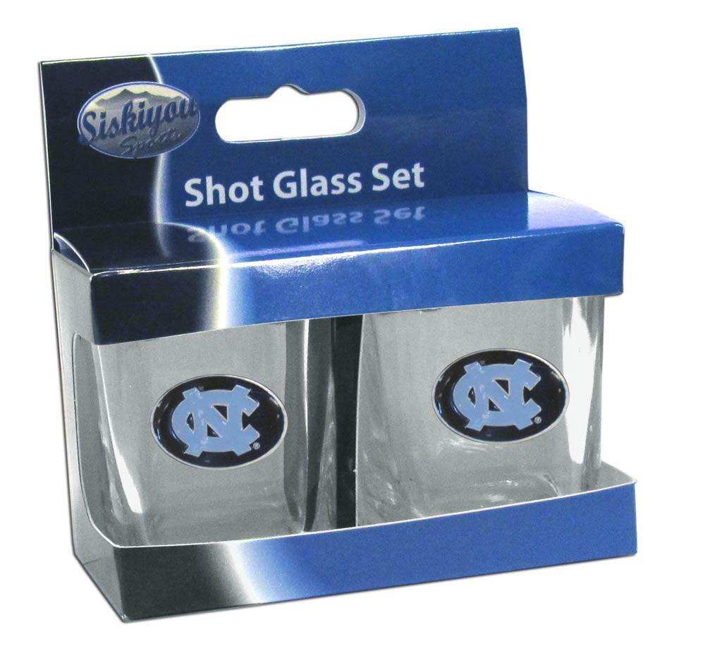 N. Carolina Tar Heels Shot Glass Set - Siskiyou Buckle - Flyclothing LLC