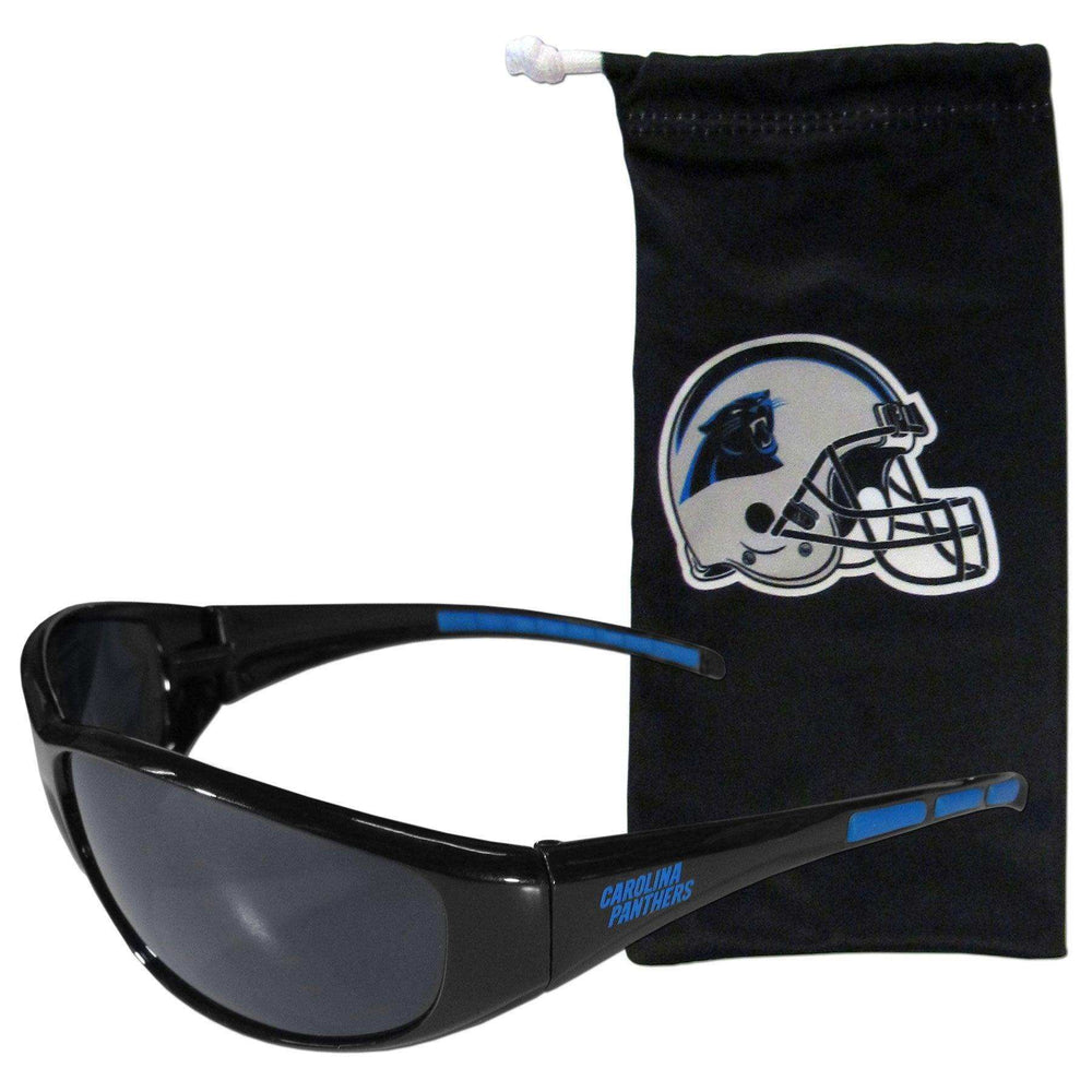 Carolina Panthers Sunglass and Bag Set - Siskiyou Buckle - Flyclothing LLC