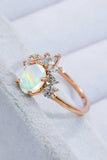Best Of Me 925 Sterling Silver Opal Ring - Trendsi - Flyclothing LLC