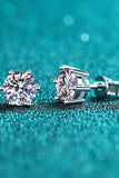 Moissanite Stud Earrings - Trendsi - Flyclothing LLC