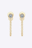 Inlaid Moissanite Chain Earrings - Trendsi - Flyclothing LLC