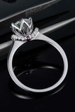 1 Carat Moissanite 925 Sterling Silver Ring - Trendsi - Flyclothing LLC