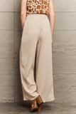Tie Waist Long Pants - Trendsi - Flyclothing LLC