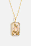 Rhinestone Constellation Pendant Copper Necklace - Trendsi - Flyclothing LLC