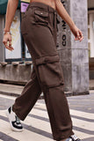 Buttoned Knee Pockets Loose Fit Jeans - Trendsi - Flyclothing LLC