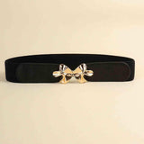 Alloy Buckle Elastic Belt - Trendsi - Flyclothing LLC