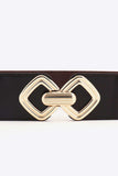 Geometric Buckle Elastic Wide Belt - Trendsi - Flyclothing LLC