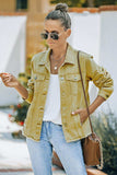 Distressed Raw Hem Denim Jacket - Trendsi - Flyclothing LLC