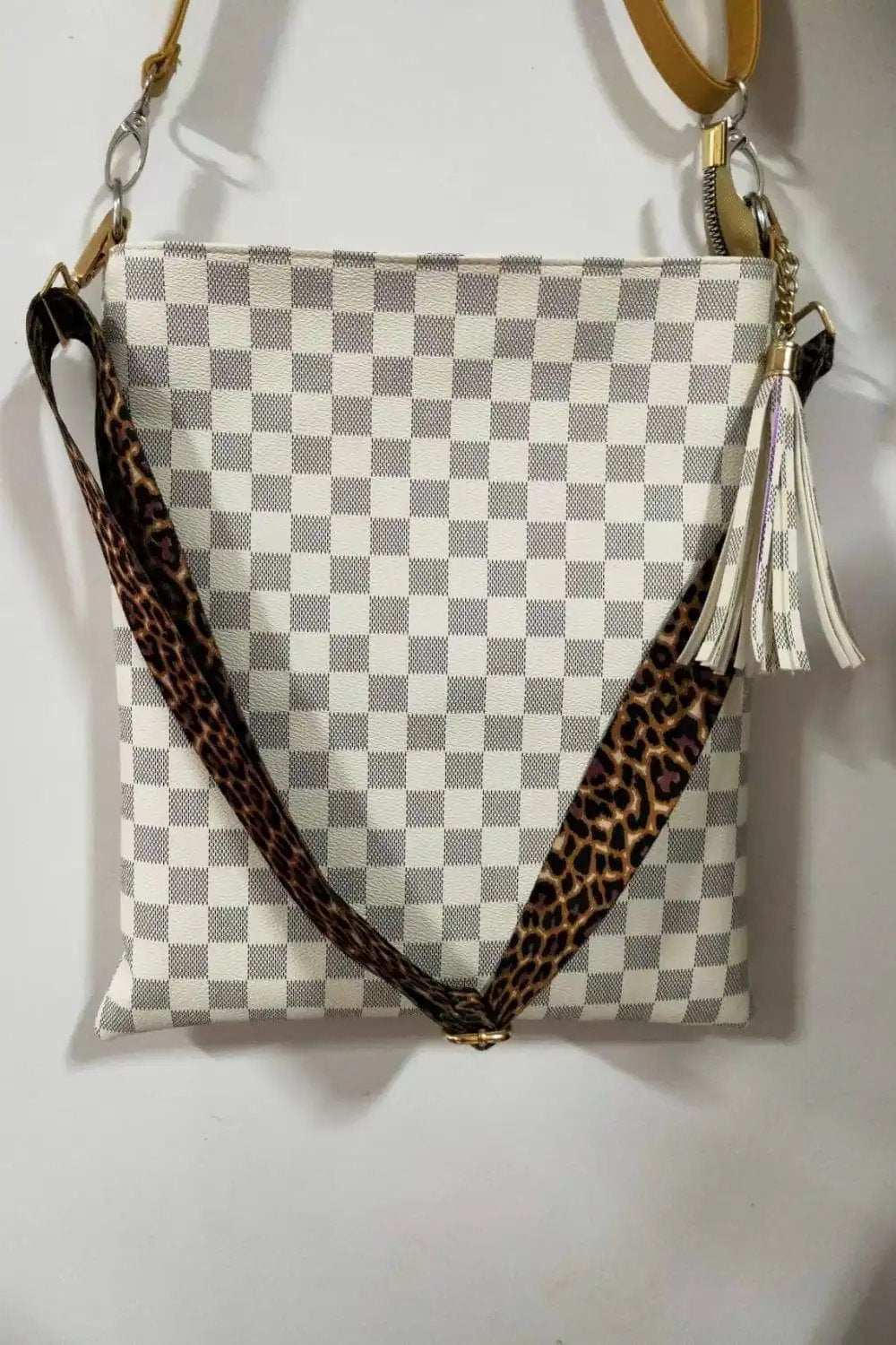 PU Leather Shoulder Bag with Tassel - Trendsi - Flyclothing LLC