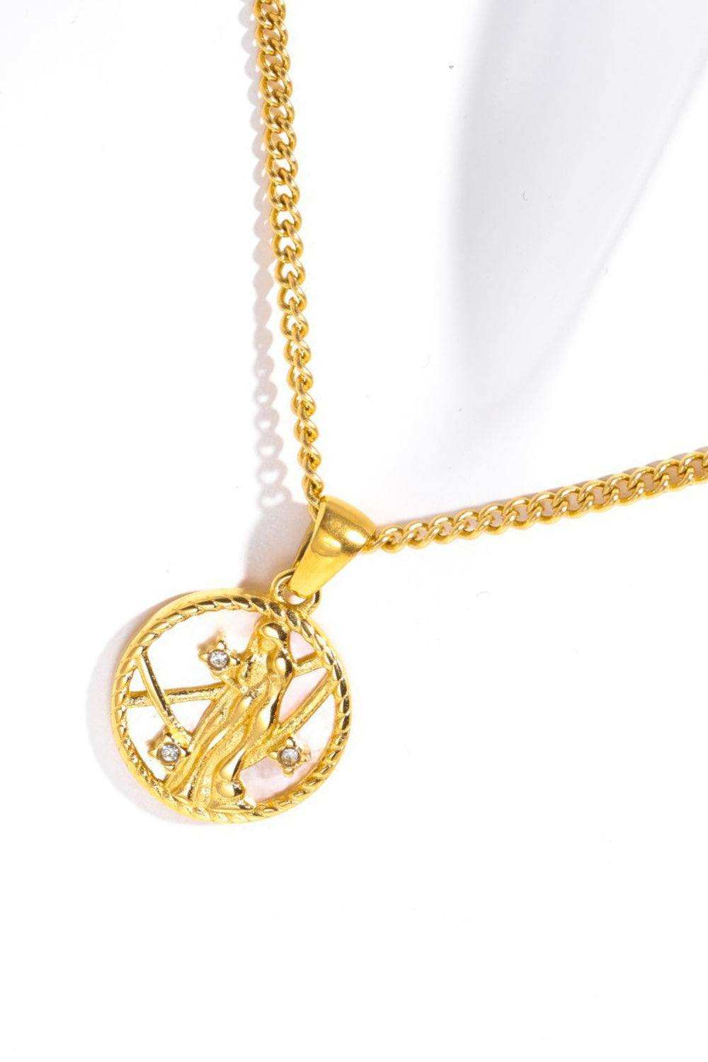 Constellation Pendant Stainless Steel Necklace - Trendsi - Flyclothing LLC