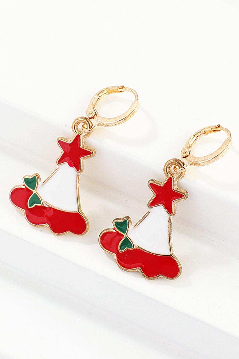 Christmas Theme Alloy Earrings - Trendsi - Flyclothing LLC