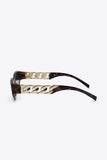 Chain Detail Temple Cat Eye Sunglasses - Trendsi - Flyclothing LLC