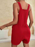 Full Size Scoop Neck Romper with Pockets - Trendsi - Flyclothing LLC